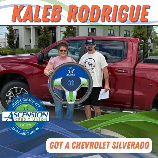 Kaleb Rodriguez with a Chevrolet Silverado